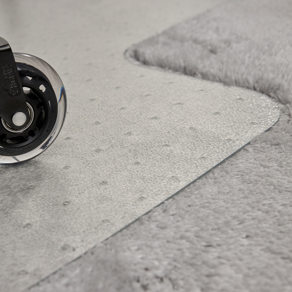 thumbnail video image 2 of GORILLA GRIP Office Chair Mat for Carpet Floors, Smooth Glide, Slip Resistant, 29x47 Clear, 2 of 10