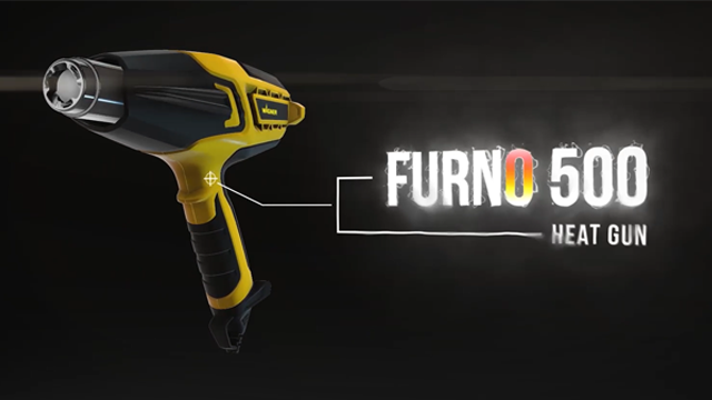 thumbnail video image 2 of Wagner Furno 500 Heat Gun, 1500W, 2 of 9