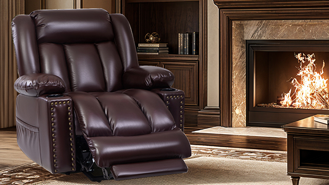 thumbnail video image 2 of Large-Wide Power Lift Recliner Chair for Elderly, Big and Tall, Heat and Massage, Lift Chairs Recliners with Extended Footrest, Remote Control, 2 Cup Holders, 2 of 7