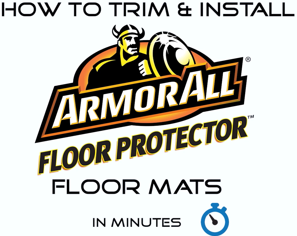thumbnail video image 2 of Armor All 3-Piece Full-Coverage Rubber Car Floor Mats Black , 78843WDC, 2 of 12