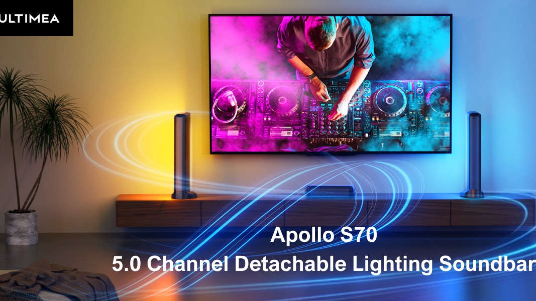 ULTIMEA 5.0CH SOUND Bar For Smart TV, PC Soundbar With RGB Light