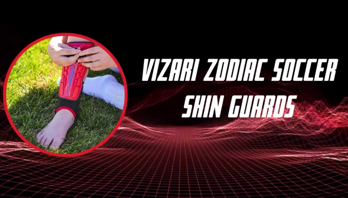 thumbnail video image 2 of Vizari Zodiac Soccer Shin Guards with Ankle Protection for Kids, Youth, and Adults | Lightweight Protective Gear for Ages 3+ - RED, M, 2 of 6