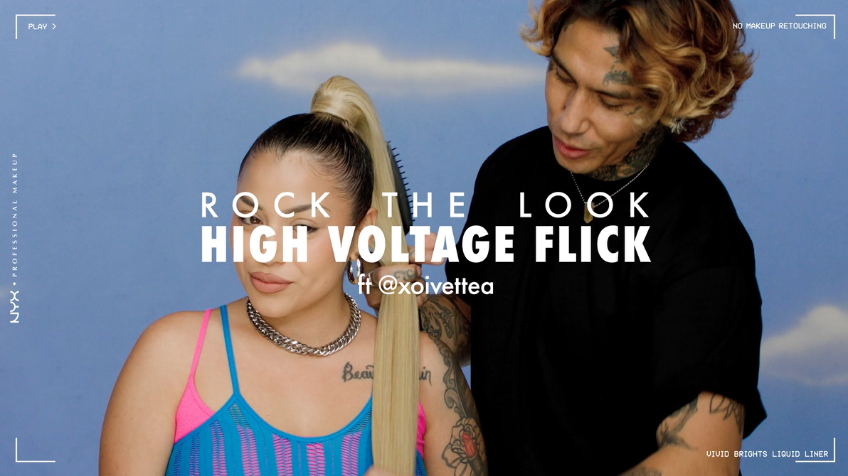 thumbnail video image 3 of NYX Professional Makeup Vivid Brights Liquid Liner, Smear-Resistant Eyeliner, Ghosted Green, 3 of 14