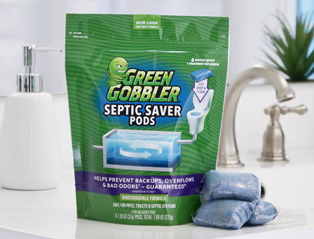 thumbnail video image 2 of Green Gobbler Monthly Septic Tank Treatment Pacs, Pre-Measured Flushable Pacs - 6 Pc Ct, 2 of 11