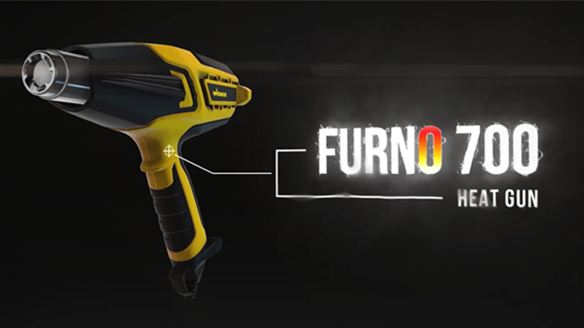 thumbnail video image 2 of Wagner Furno 700 Variable- Temp Heat Gun, 117 Temp Settings Ranging 125F-1300F, 2 of 12
