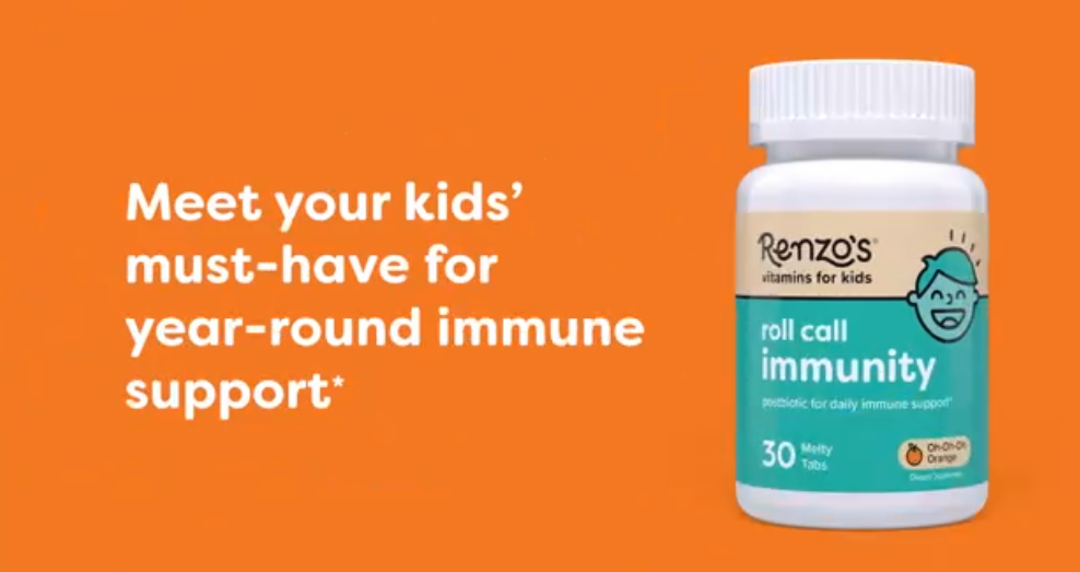 thumbnail video image 3 of Renzo’s Eye Spy Lutein Vitamins for Kids, Sugar-Free, Vegan Melty Tabs, 30 Count, 3 of 11