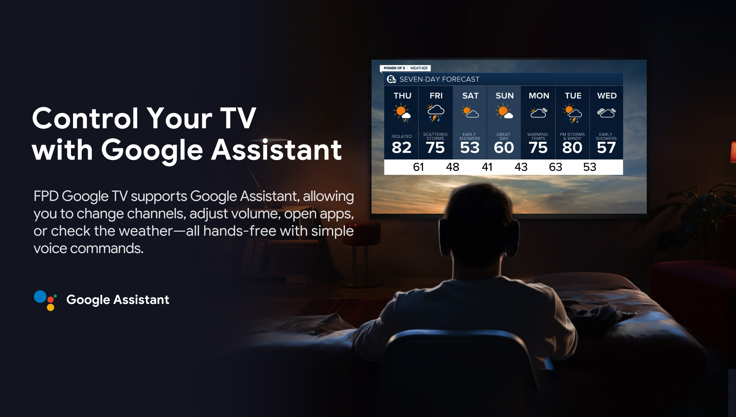 FPD 32-inch HD Smart TV with Google TV - Voice Remote Control