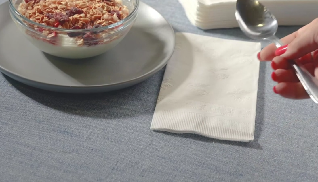 thumbnail video image 2 of GUSTO 2-Ply Party Napkins Disposable Dinner Napkins Paper Towels, White 300-Pack, 2 of 8