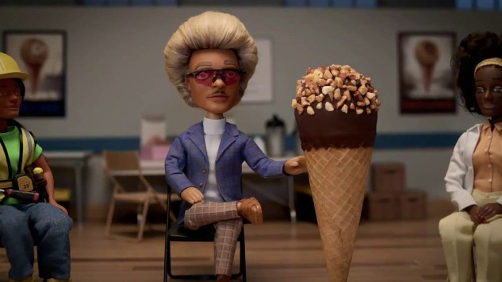 thumbnail video image 2 of Drumstick Triple Chocolate King Sundae Cone, Kosher, 1 Count, 2 of 13
