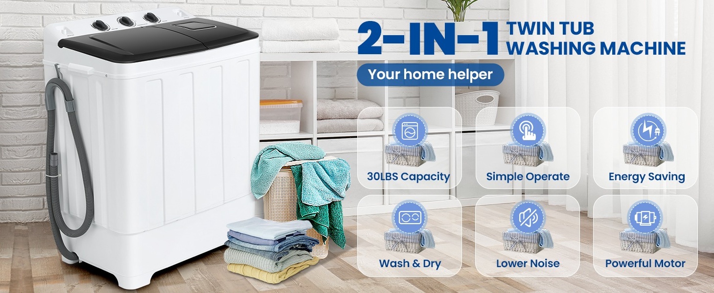 Clothes Washer Toytexx Electric Mini Portable Compact Washing