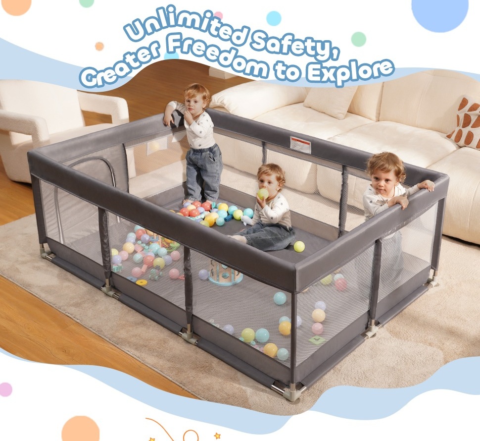 Babyeap Baby Playpen Large Play Yard Fence for Toddlers,71