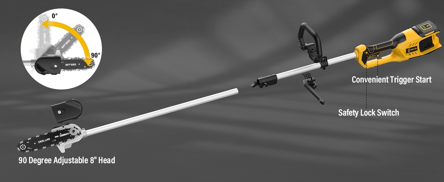 Dewalt 20V MAX* Cordless Pole Hedge Trimmer, Lawn Pruner