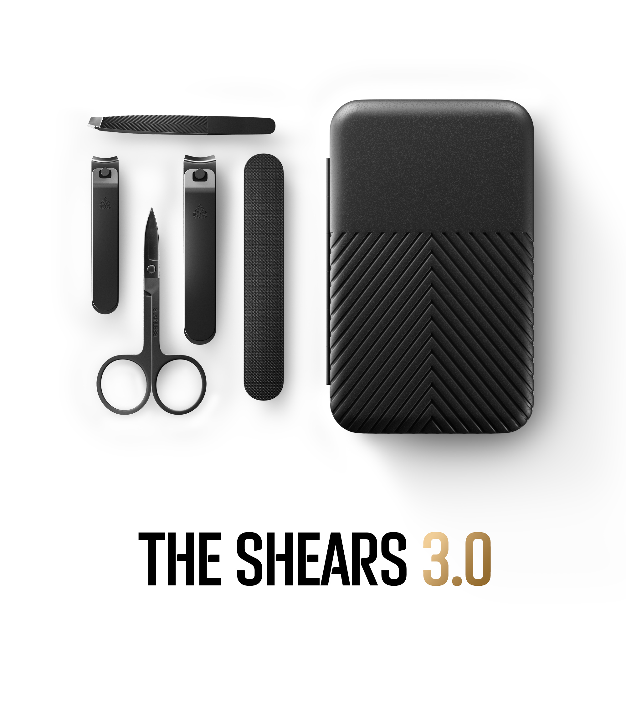 Manscaped Shears 3.0 5-Piece Mens Nail Grooming Kit, Stainless
