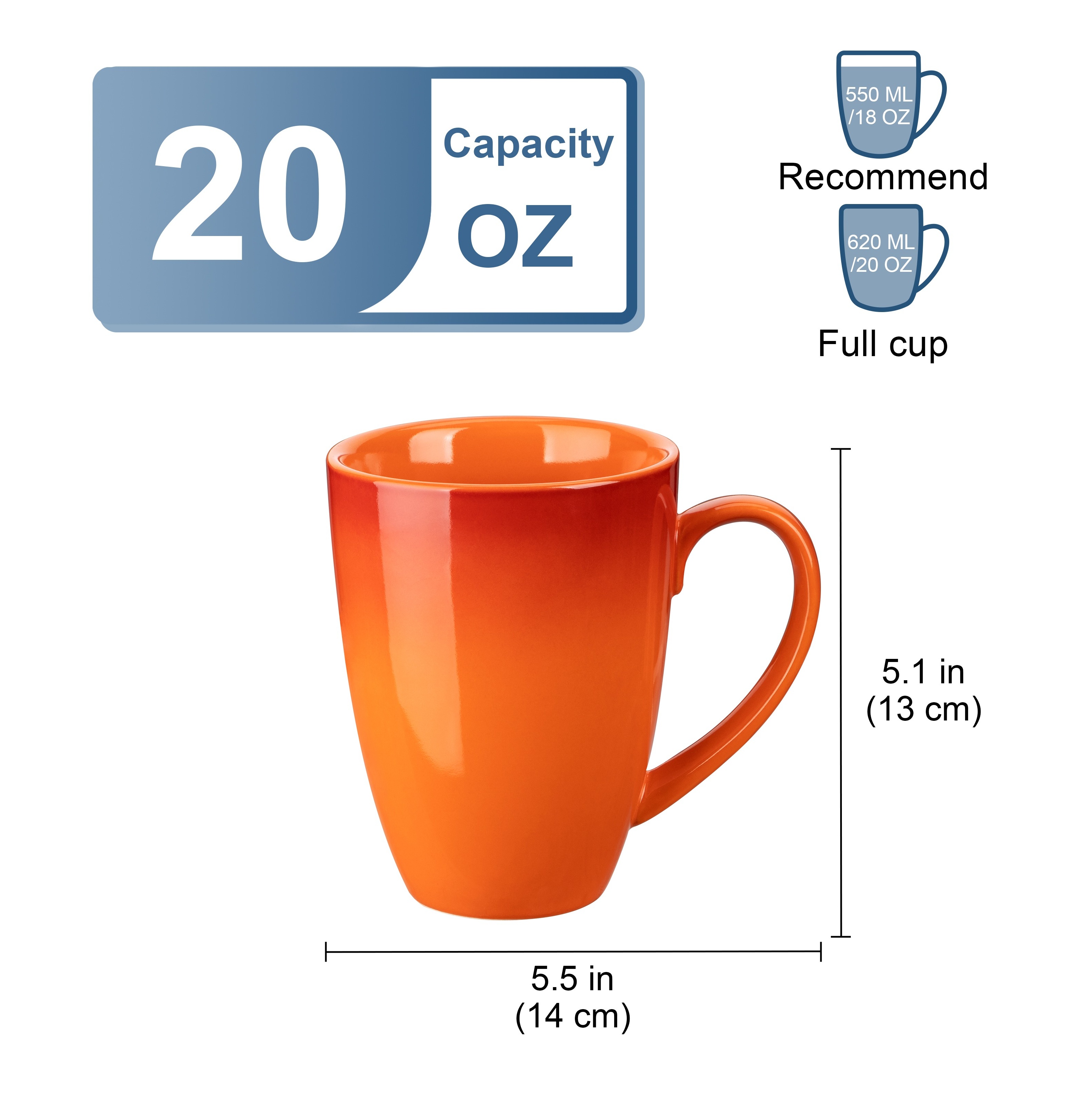 18 to 20 oz coffee mugs Zojirushi GoCafe 20 oz. Insulated Mug