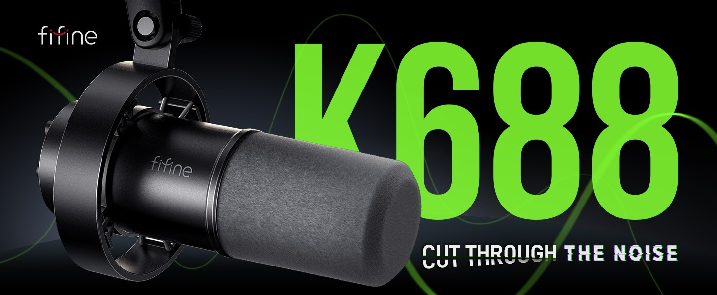 【本日限定600円OFF】fifine K688 Amazon.co.jp: FIFINE K688 ポッドキャストマイクキット USB/XLR