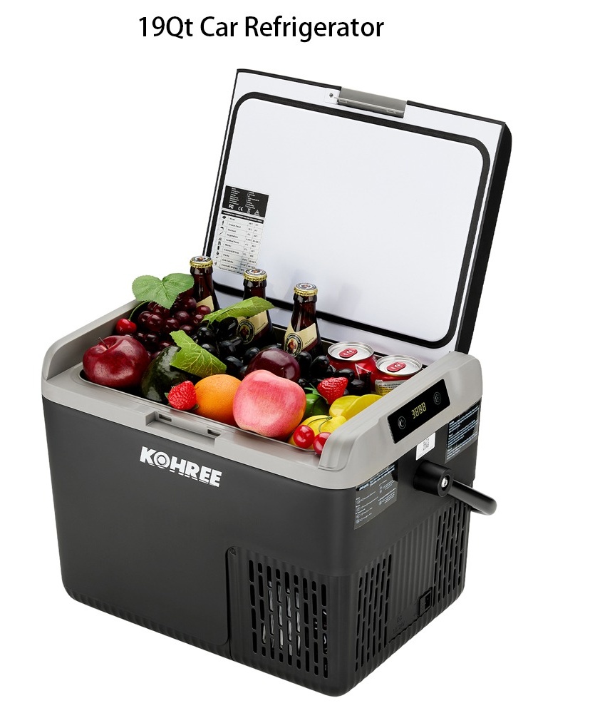 Kohree 12Volt Portable Refrigerator, 19QT (18L) Car Fridge DC & AC