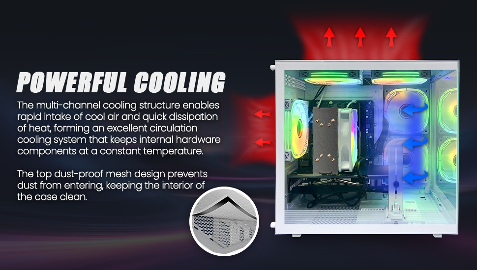 Suevery Gaming Desktop PC, AMD Ryzen 5 5600, Radeon RX 6500