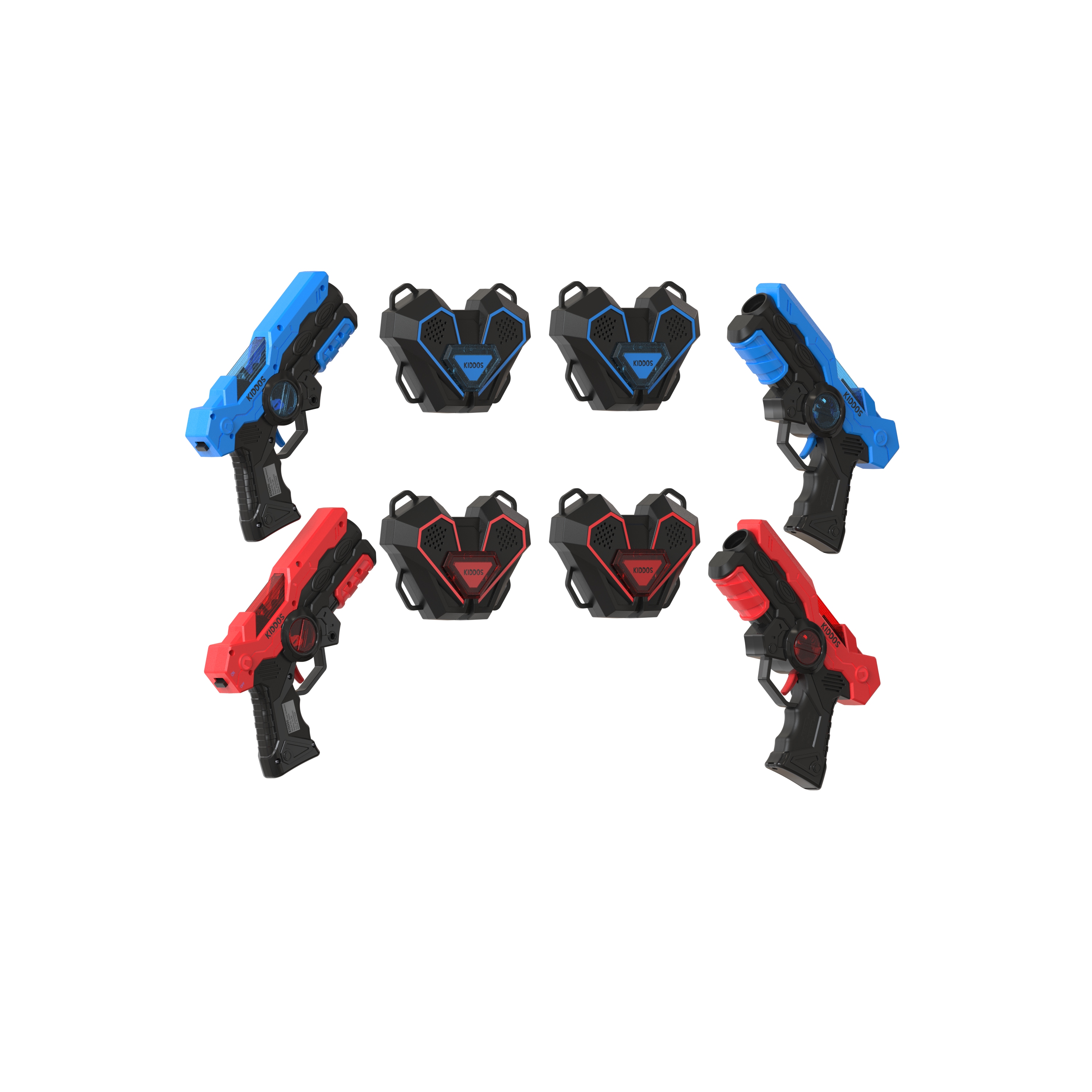 Kiddos Laser Tag Blasters Set, Battery Powered Laser Tag Guns and