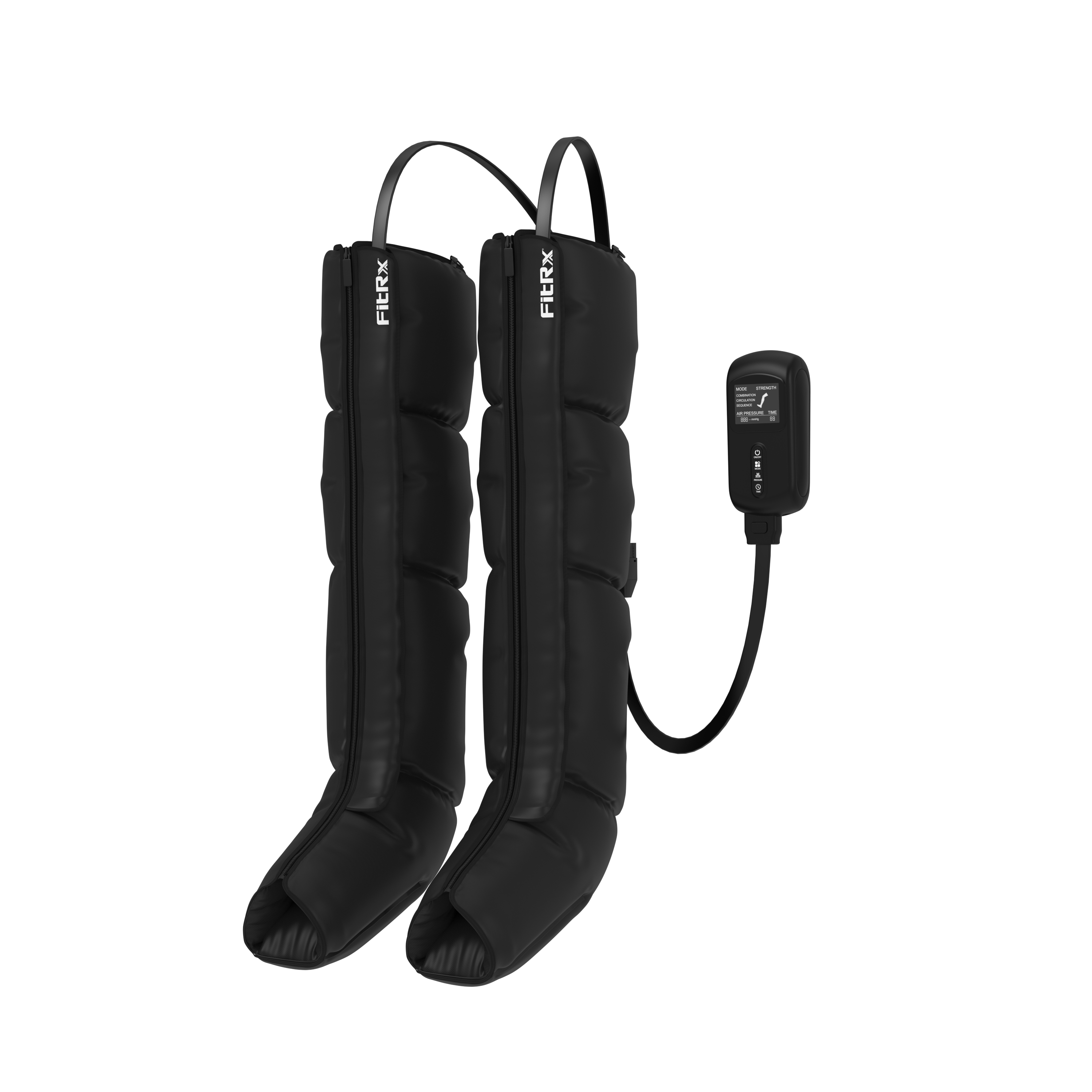 FitRx Recover Max Pro Full Leg Compression Massager, Air