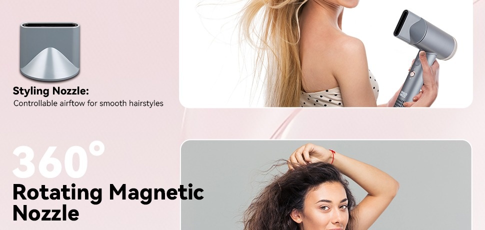 LKV Hair Dryer, 110,000 RPM Brushless Motor 200 Million Ionic Hairdryer, Negative 57dB Low Noise Professional Blow Dryer, Lightweight Hairdryer Fast - View #11