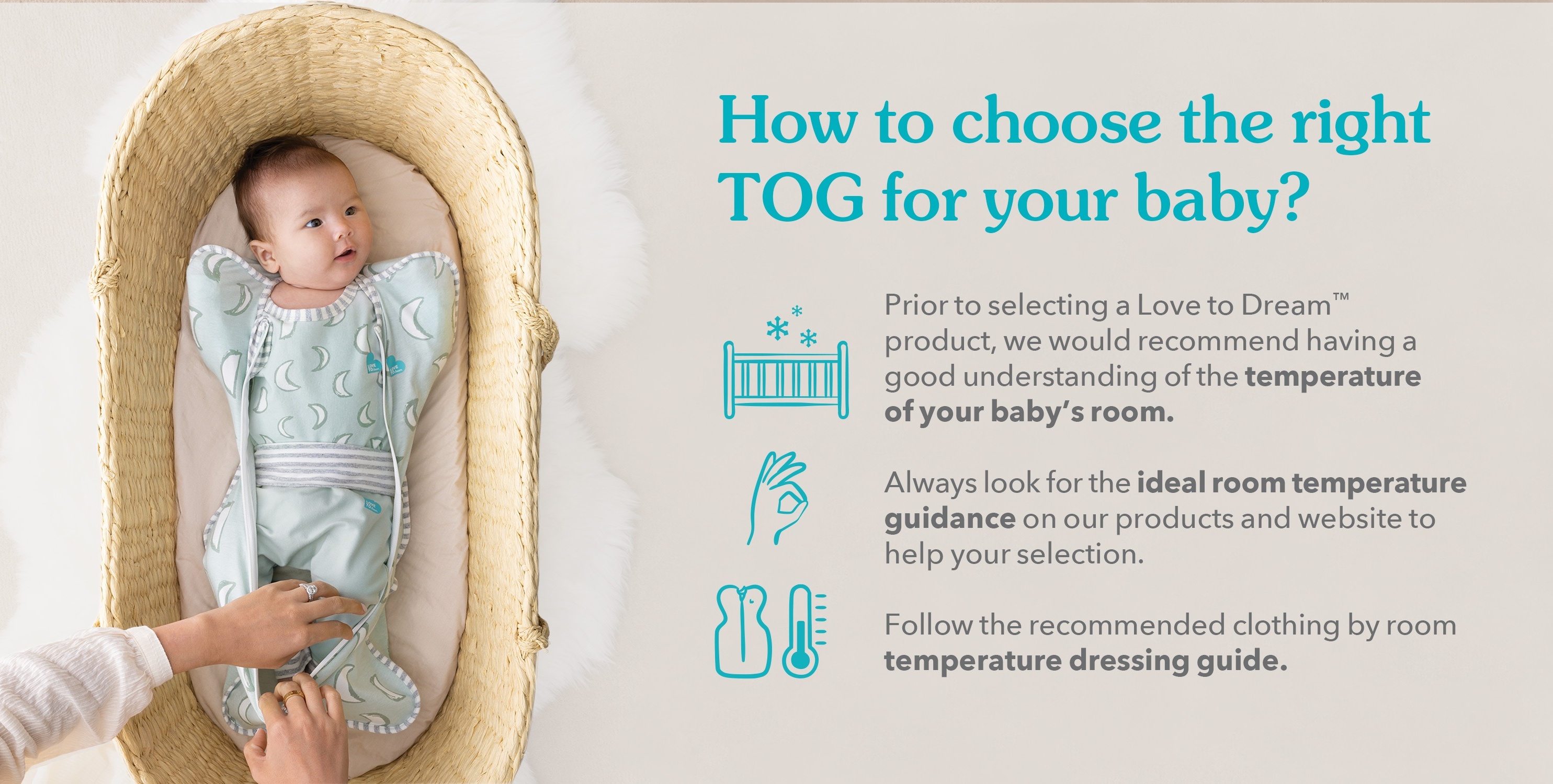 Tog Chart Love To Dream Temp Tog Chart Love To Dream Swaddle