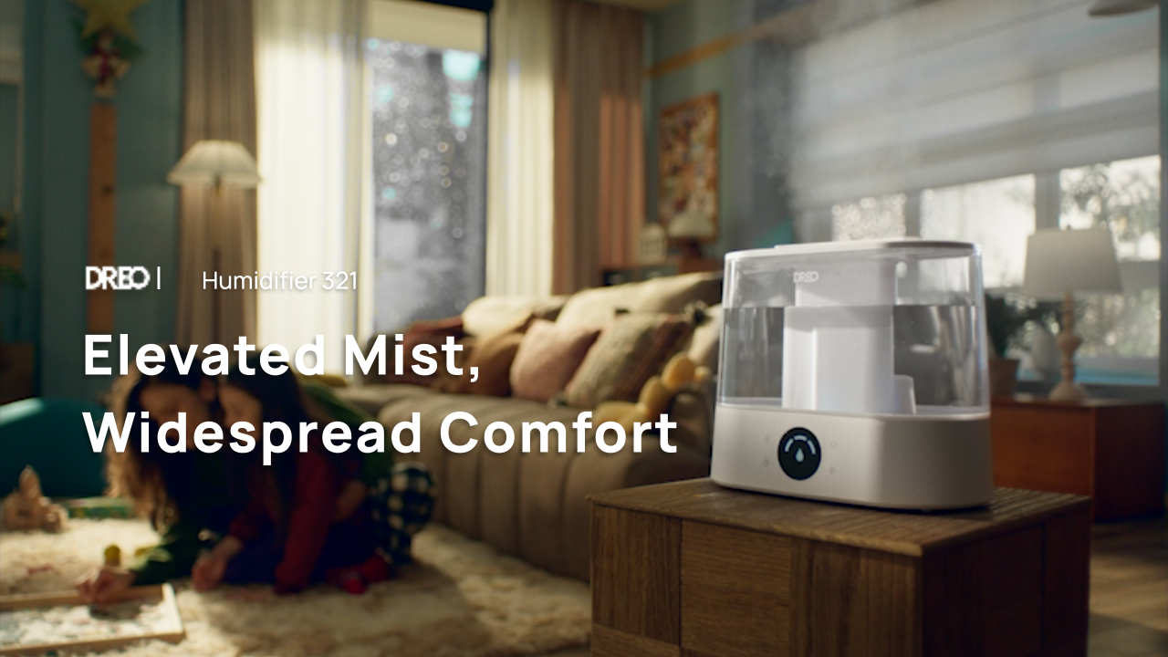 thumbnail video image 2 of DREO 4L Cool Mist Humidifier for Large Room, 36H Long Runtime Top-Fill Humidifiers, Essential Oil Aroma Pad Tray, 28dB Quiet Ultrasonic Humidifier for Home, Touch Control, 2 of 9