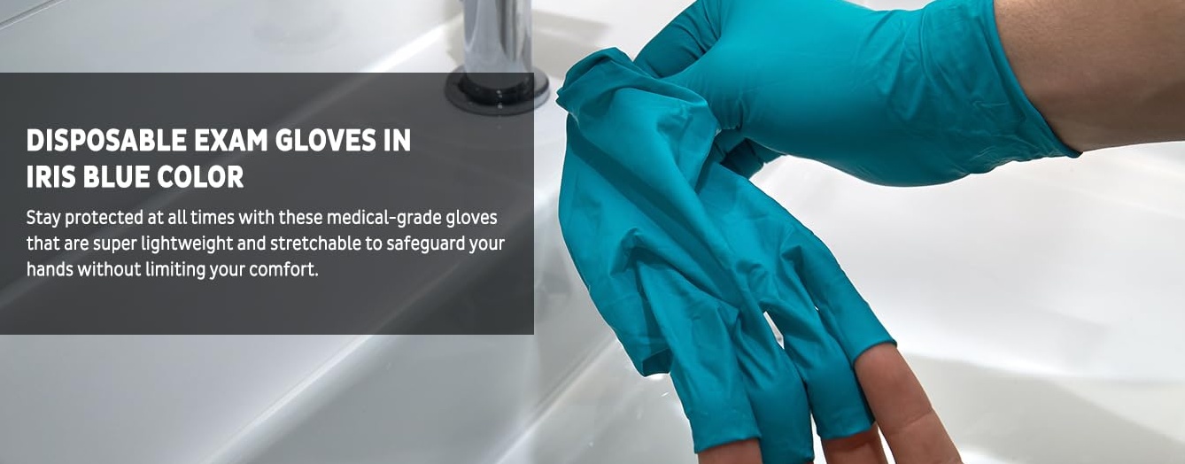 MedPride Disposable XL Nitrile Vinyl Gloves 100 Count Durable