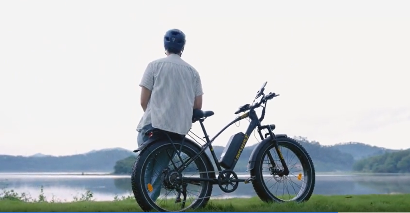 thumbnail video image 2 of Skeri Electric Bike, 26"x4.0" Fat Tire E Bike, 500W (Peak 1000) Motor, 48V 15.6Ah Removable Electric Bike for Adults, 60 Miles & 25 mph, Electric Bicycle with 7 Speed and Front Suspension, 2 of 15