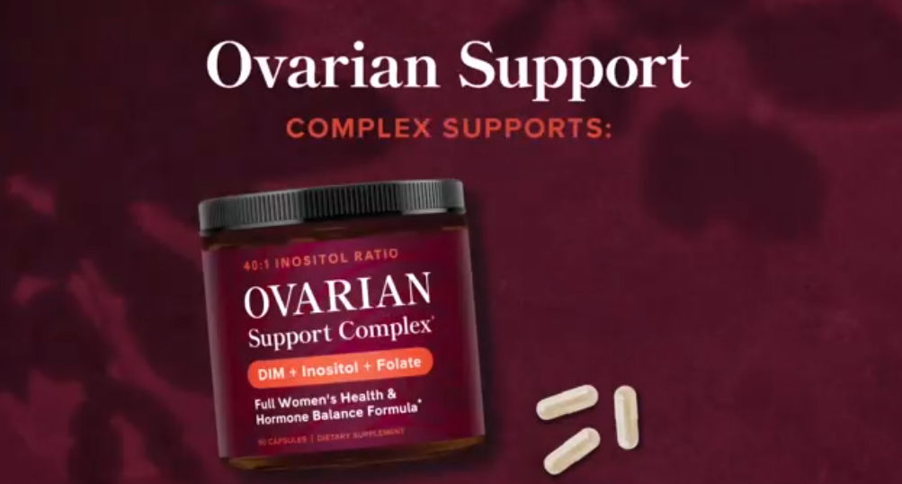 thumbnail video image 2 of Ovarian Support for Hormone Balance for Women | Healthy Ovulation, Menstrual Cycle & Reproductive Health Support | DIM Supplement with Myo-Inositol & D-Chiro Inositol & Folate Complex | 30 Day Supply, 2 of 11