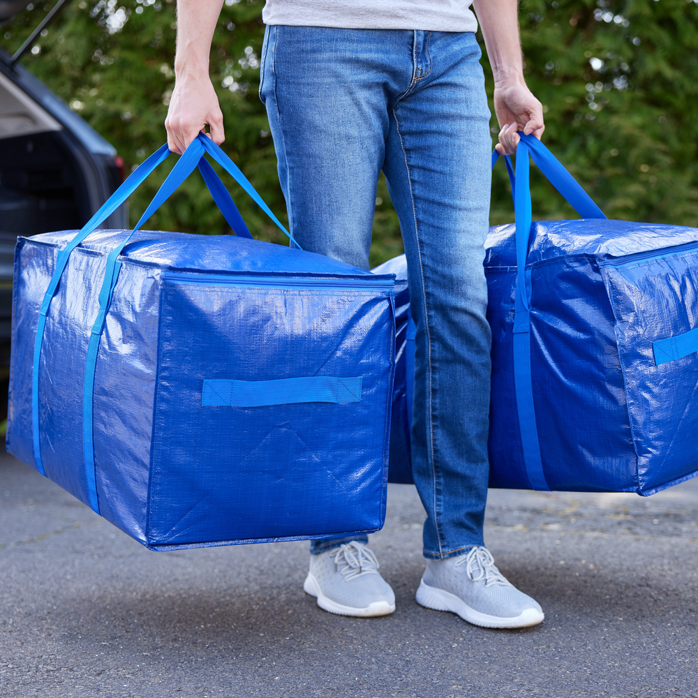 Rugged Rhino Moving Bags, XL 50lb, Water & Puncture Resistant, 2pk