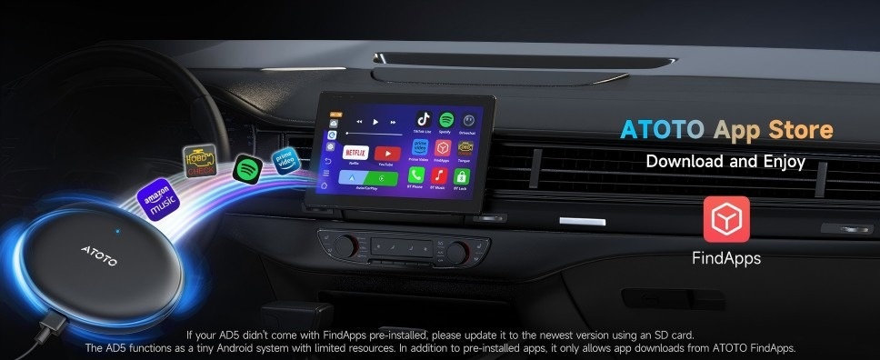 ATOTO CarPlay AI Box Gen2 AI Smart Box Wireless CarPlay & Android