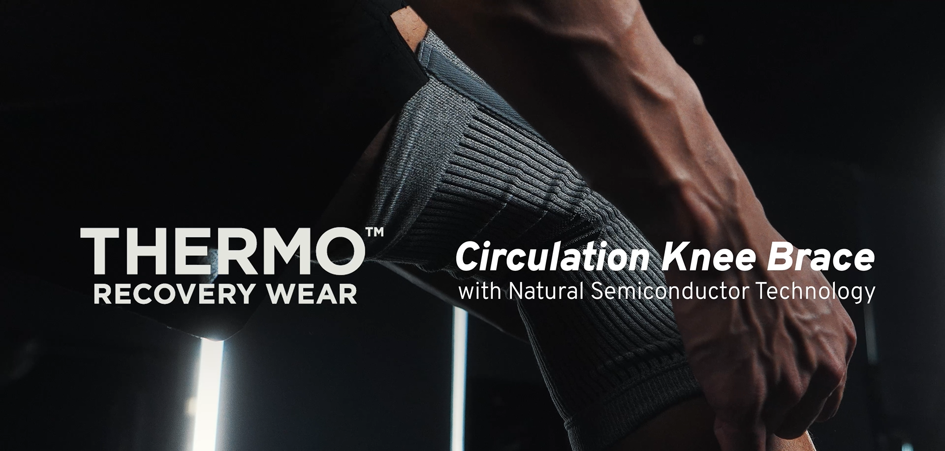 thumbnail video image 2 of THERMO™ Circulation Knee Sleeve, Natural Semiconductor Infrared Healing, Classic Style w/Single Support Stays, Small, 2 of 26