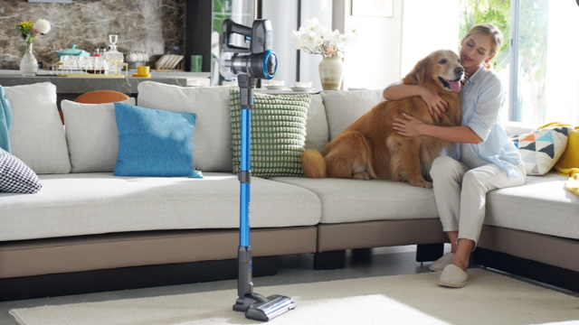 thumbnail video image 2 of Lazyswan Cordless Stick Vacuum Cleaner Lightweight Self-standing Vac for Home Pet Hair Car Carpet Hardwood Floor, 2 of 11