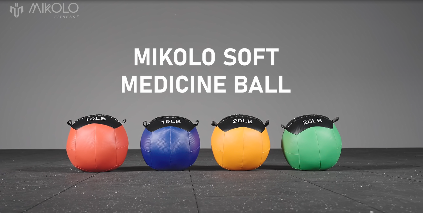 thumbnail video image 2 of Mikolo Fitness LB Wall Ball, Soft Leather Medicine Ball, Red Weighted Wall Ball with Non-Slip Grip, Full Body Dynamic Exercise Med Ball, Core Fitness, Strength Training, Conditioning Workouts, 2 of 9