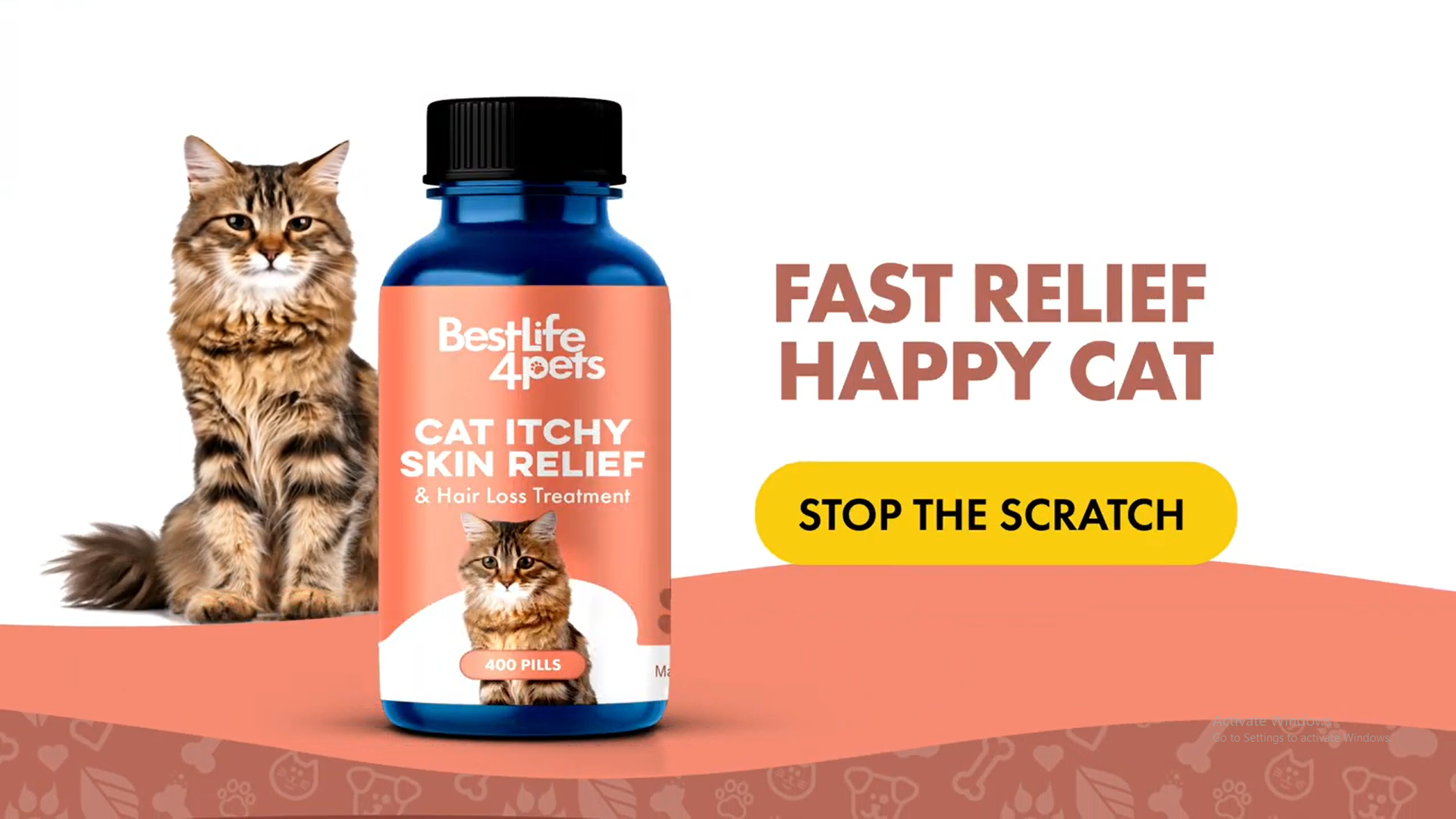 thumbnail video image 3 of BestLife4Pets Mange Supplement for Cats - Natural Ear Mite Solution - Helps with Cat Skin Irritation and Dandruff, 3 of 15