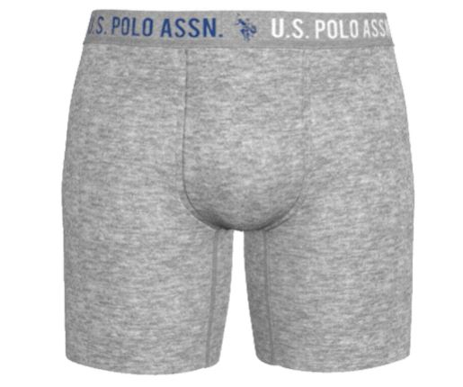 thumbnail video image 2 of U.S. Polo Assn. Underwear Men's Cotton Stretch Mid Leg Boxer Briefs Underwear, 3-Pack, 2 of 5