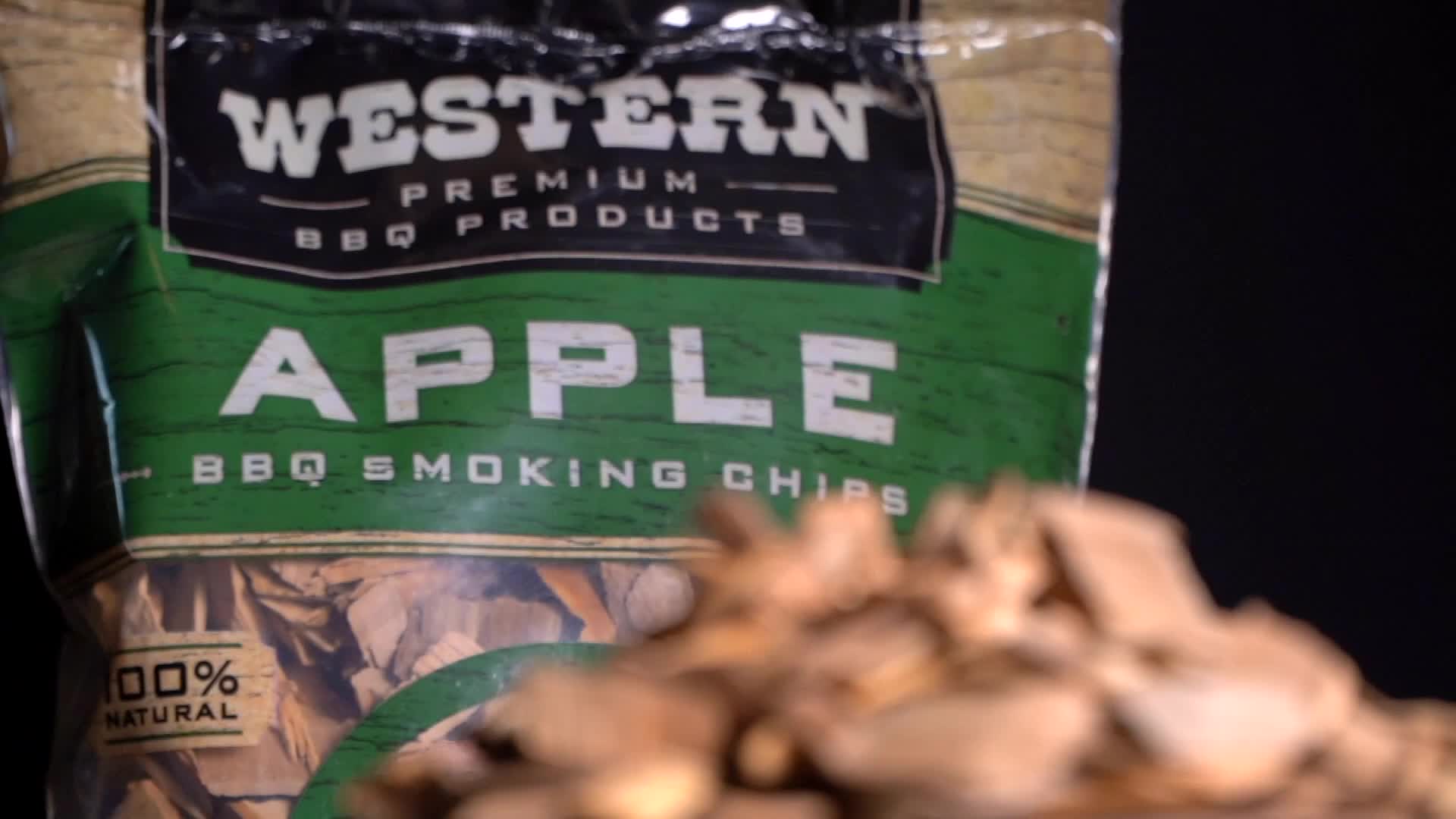 thumbnail video image 2 of Western Premium BBQ Products Apple BBQ Smoking Chips, 180 cu in, 2 of 10