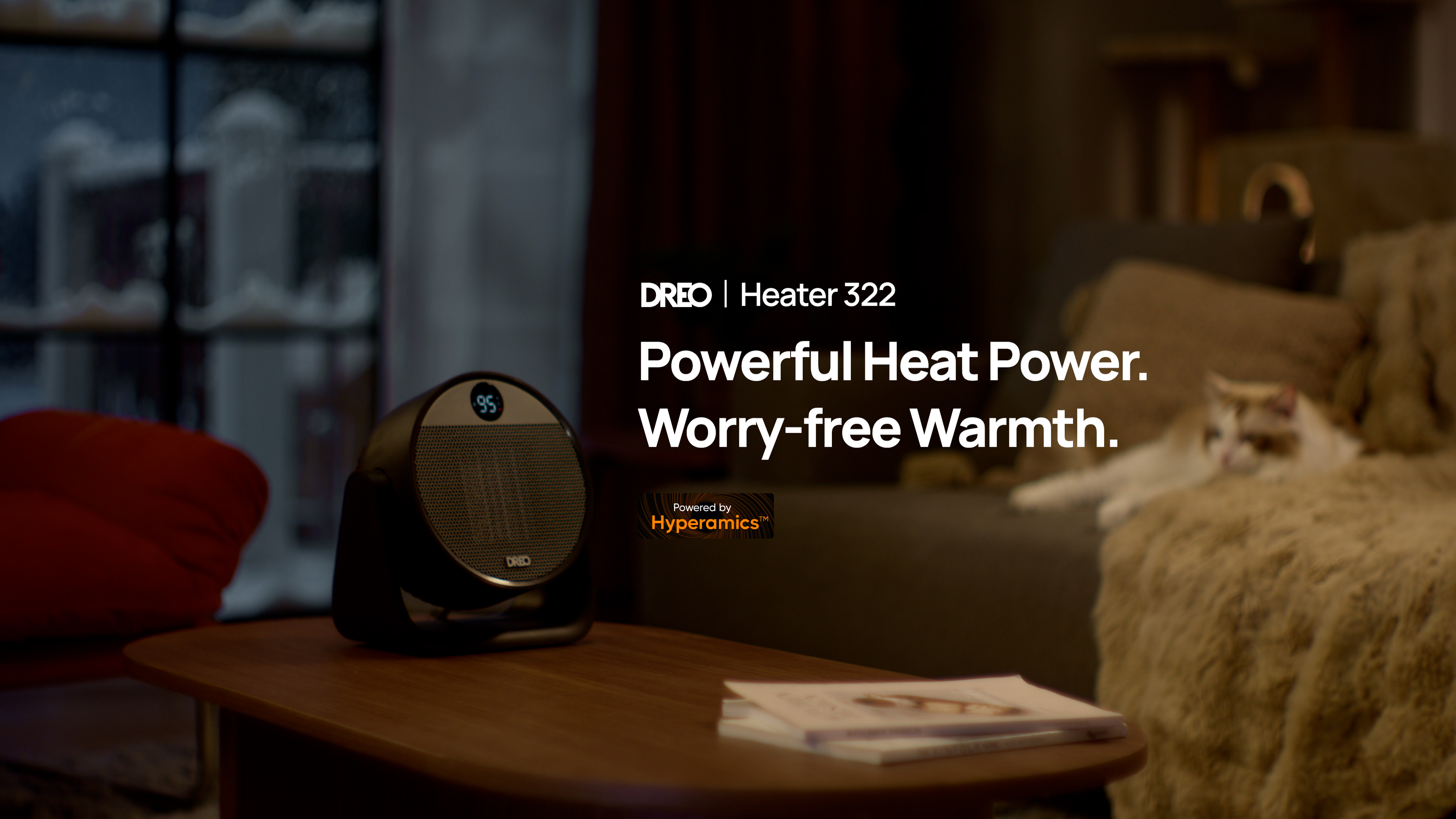 DREO Heater, Space Heater with 60° Adjustable Tilt, 1500W Electric ...