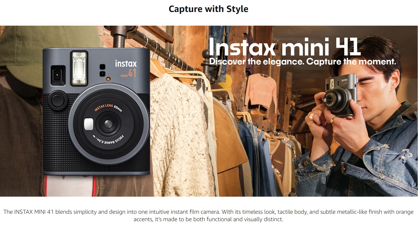 Camara Instantanea Instax Camera FUJIFILM INSTAX Mini 41 Instant