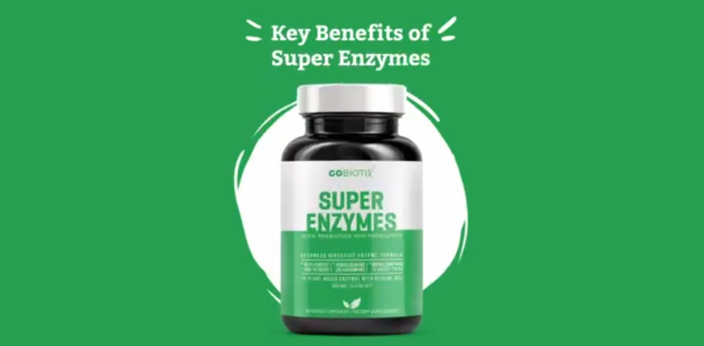 thumbnail video image 2 of GoBiotix Super Digestive Enzymes with Prebiotics & Probiotics for Men & Women, 60 Capsules for Digestion Support, 2 of 9