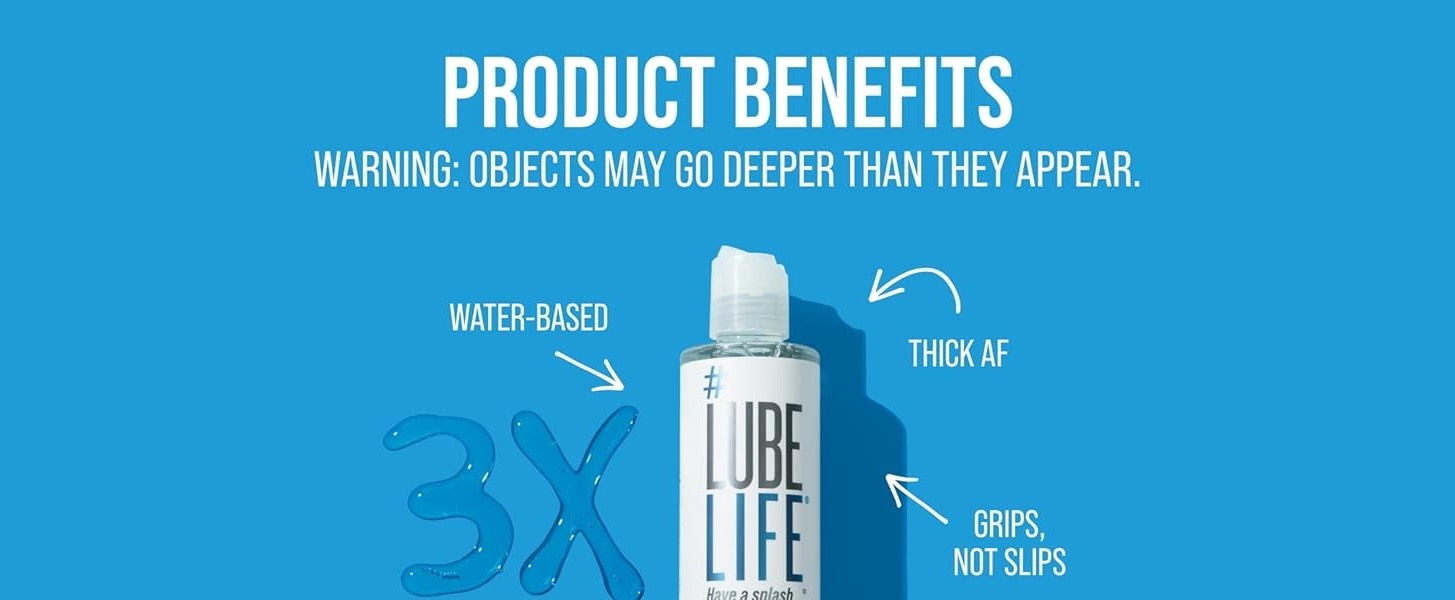 2 pack) LUBELIFE Water-Based Anal Lube, Non-Sticky and Easy Clean Personal  Lubricant For Sex, 8 fl oz