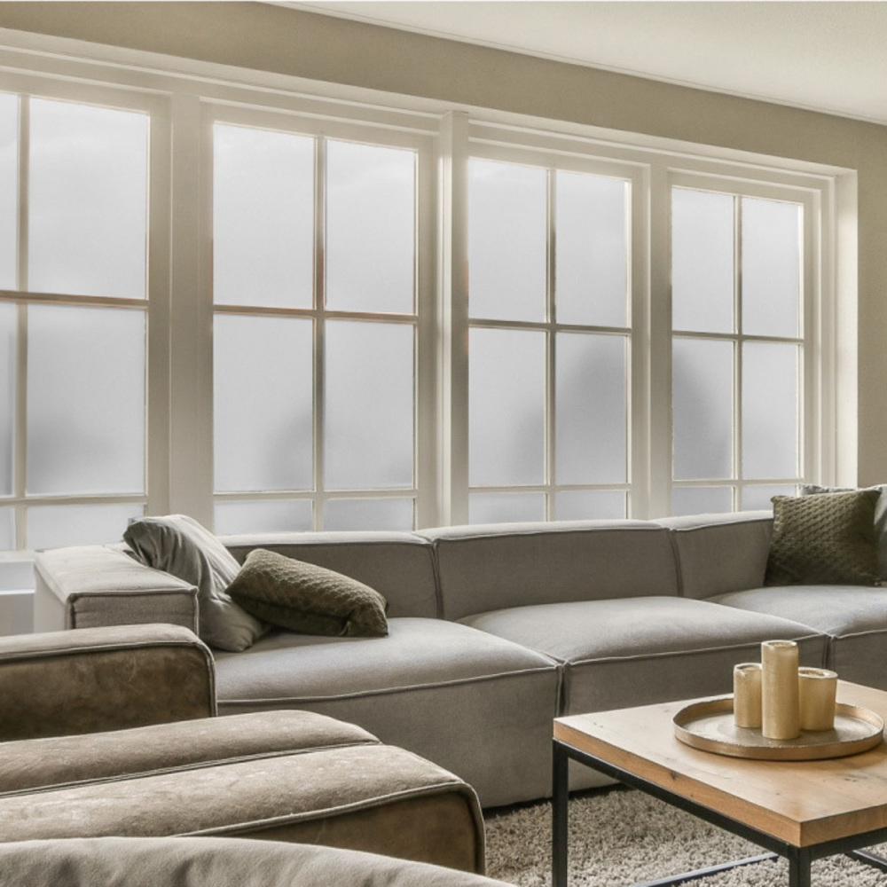 thumbnail video image 2 of GORILLA GUARD Window Privacy Film Removable Bathroom Window Glass Tint Cover 11.8 x 78.7 In Frosted, 2 of 10