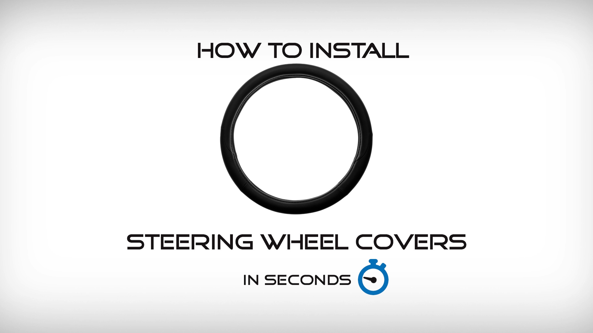 thumbnail video image 2 of Custom Accessories Steering Wheel Covers Ultra-Soft Fluffy Black, 2 of 10