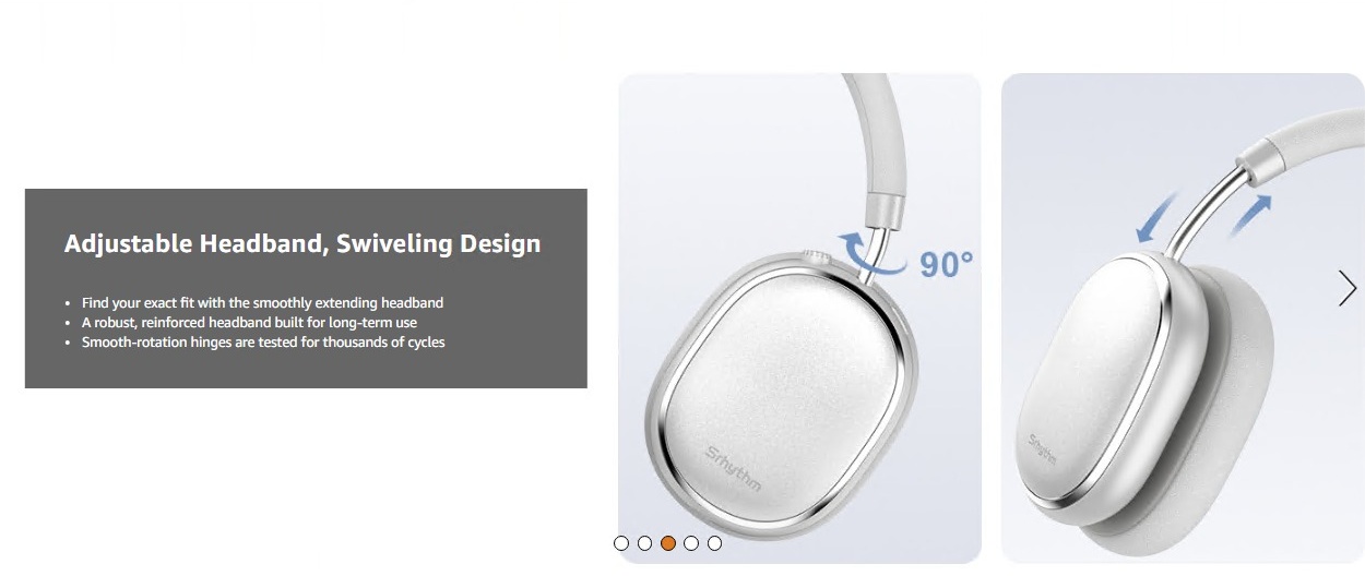 Srhythm NC95 Hybrid Noise Cancelling Bluetooth Headphones