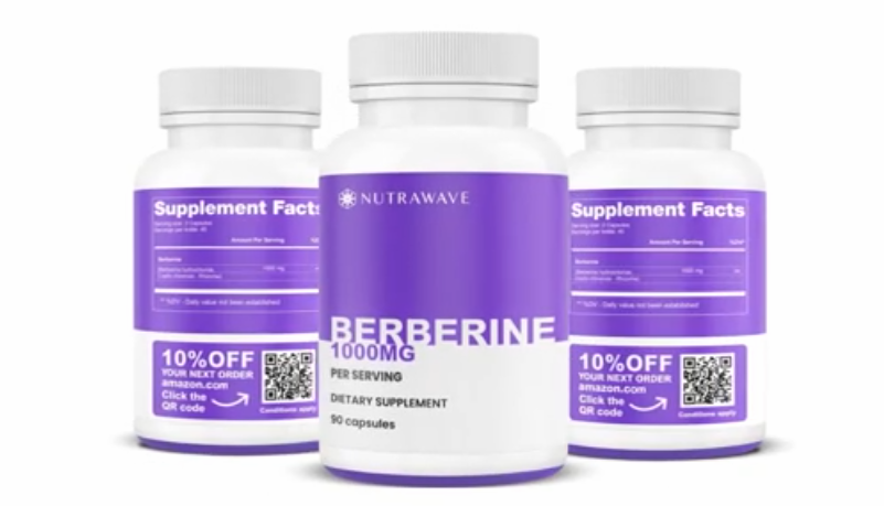 thumbnail video image 3 of Nutra Wave Berberine 1000mg, Blood Sugar & Metabolism Support, 90 Vegan Capsules, 3 of 13