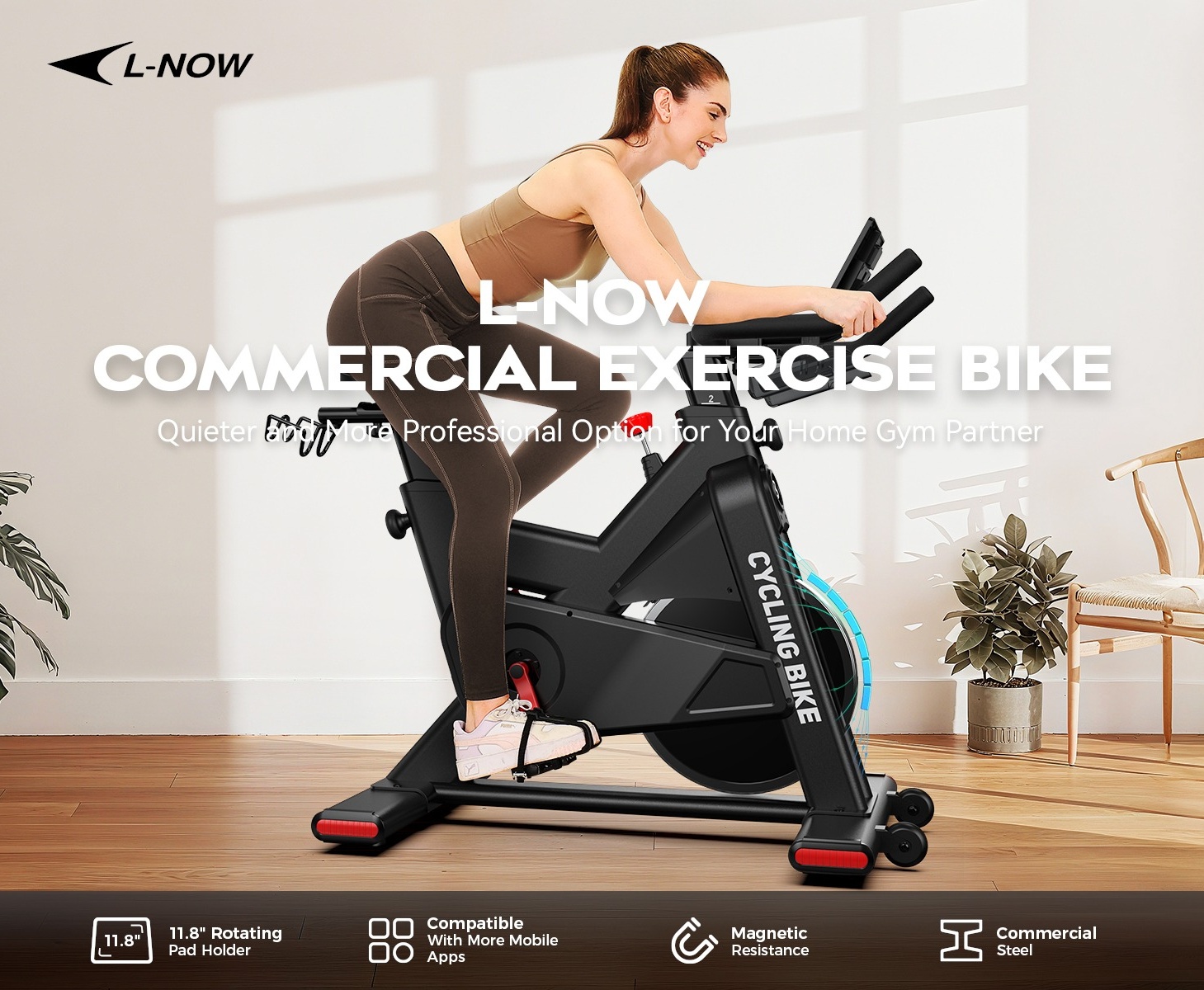 Indoor Commercial Exercise Bike Fitness Bike Stationary Bike
