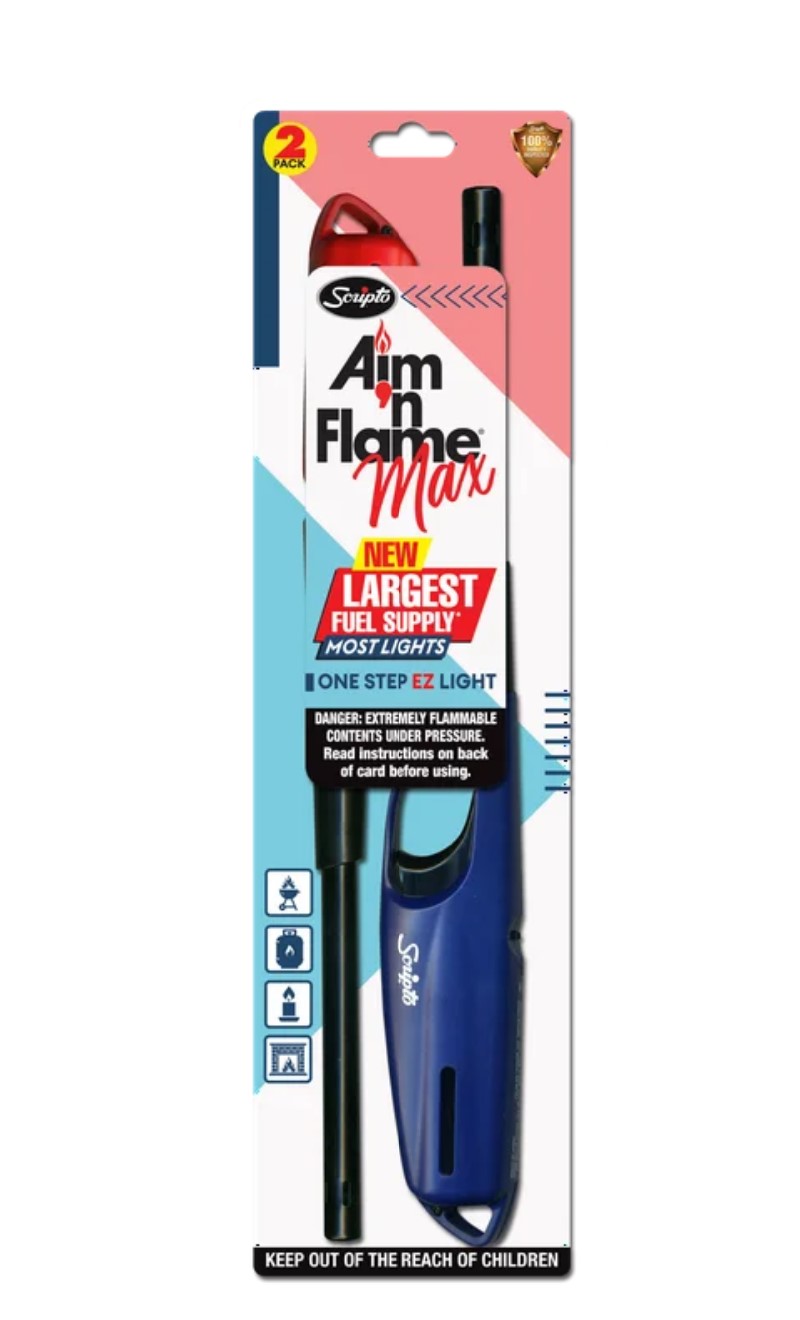 Scripto Aim-n-Flame Max Flex Utility Lighter BGM9F-1/CD-12