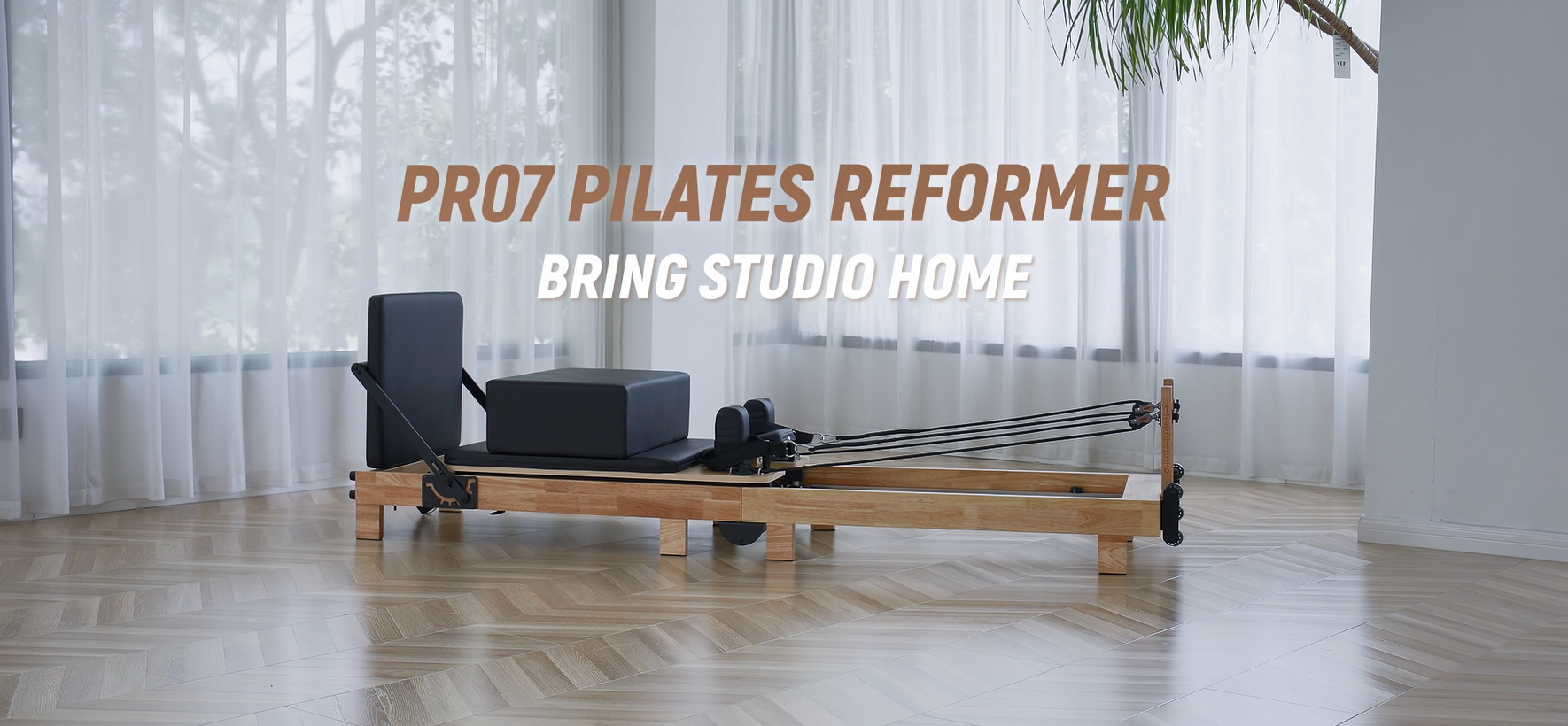 thumbnail video image 2 of Syedee Pilates Reformer Machine, Wood Pilates Machine Bed Yoga Exercise Strength Training Equipment for Home Workout, 2 of 10