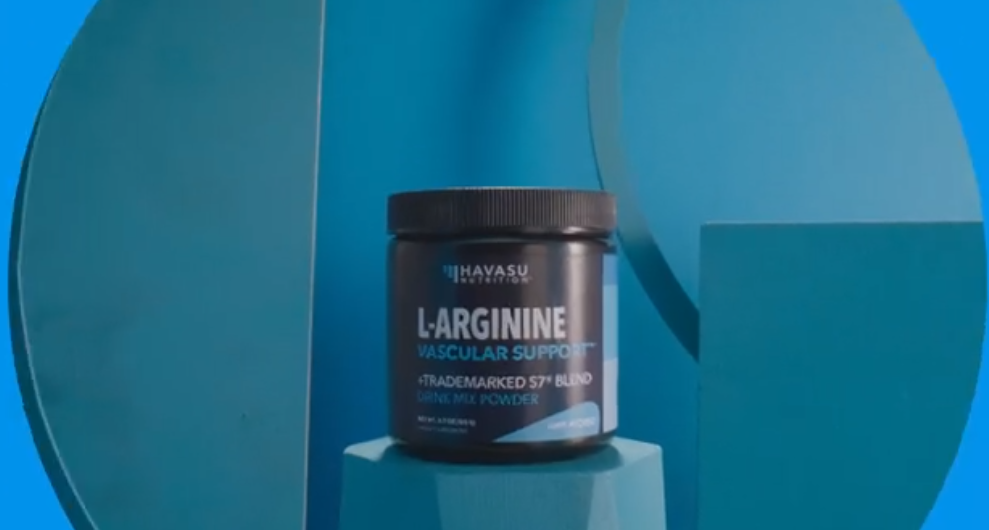 thumbnail video image 2 of Havasu Nutrition L Arginine Supplement for Adults, Post Workout Powder with Amino Acids, 3.7 oz, 2 of 10