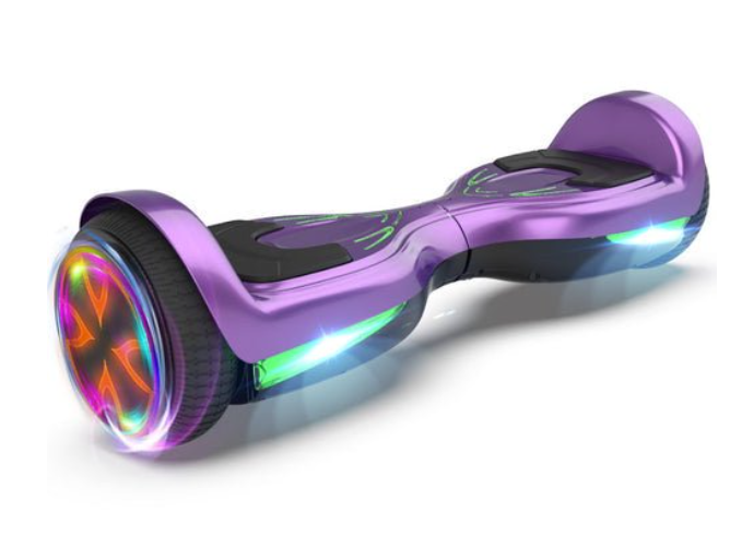 thumbnail video image 2 of Bluetooth Hoverboard with Pearl Skin, 6.5" Self Balancing Scooter with Wireless Speaker for Music, with LED Light up Pedal and Wheels for Fun, 2 of 9
